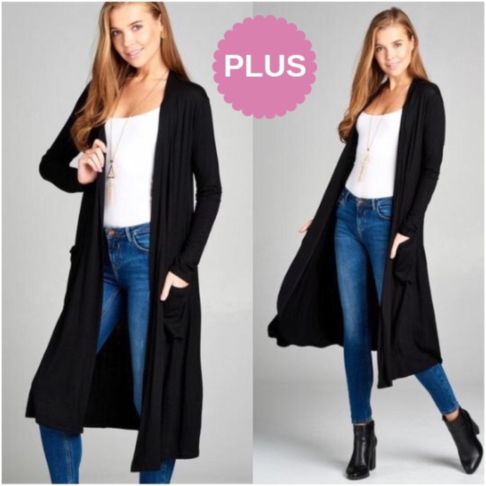 ➕ "Cara" Midi Cardigan - Picture 1 of 2